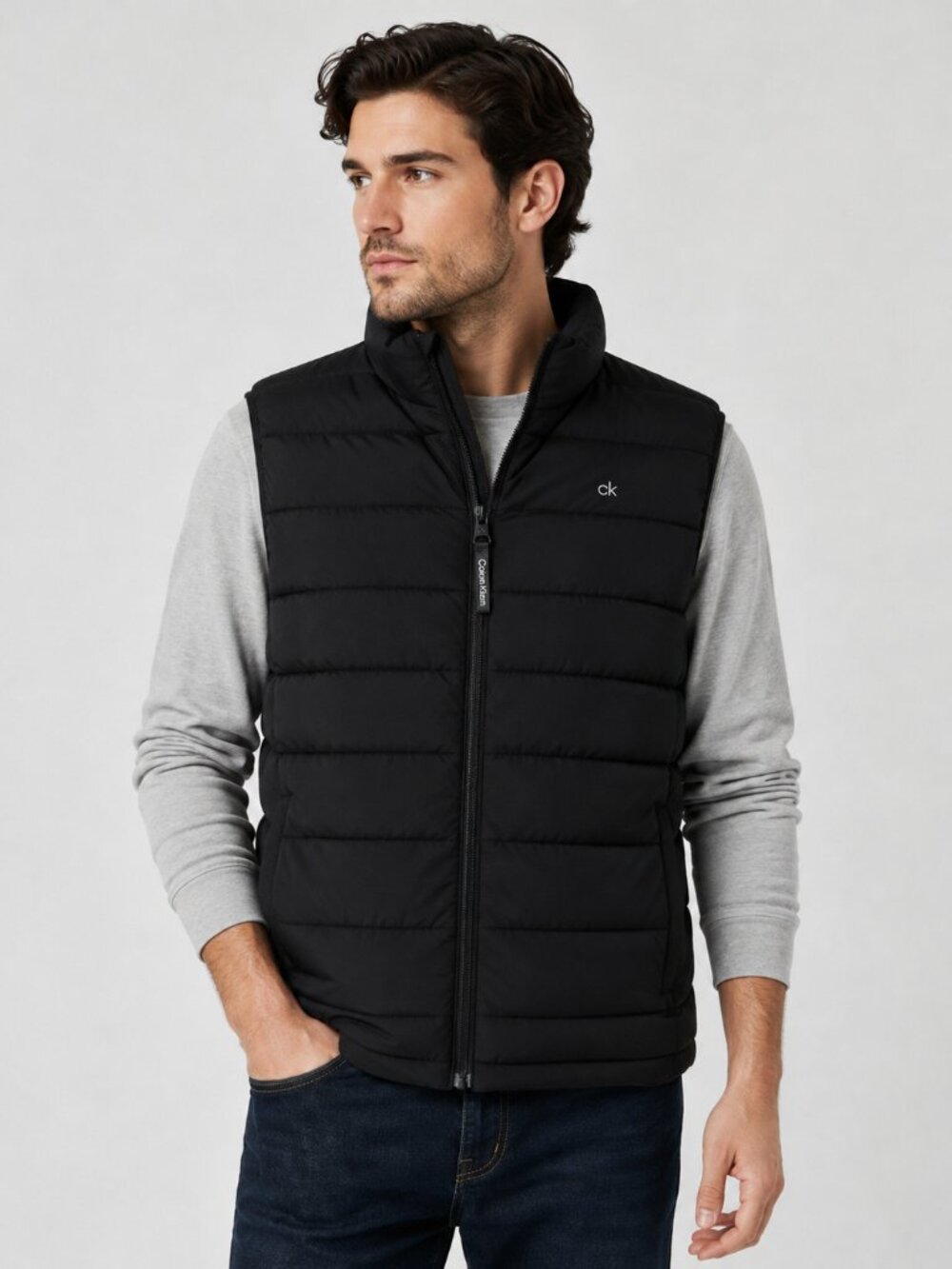 Calvin Klein Men’s M Black Quilted Lightweight Puffer Vest NWT
